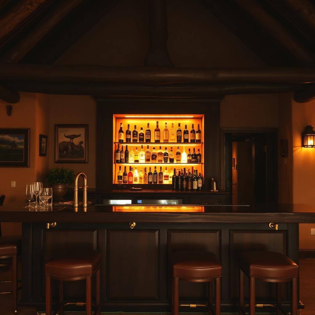 The bar at Africa Royal Villa