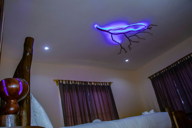 Timber House interior at African Royal Villa